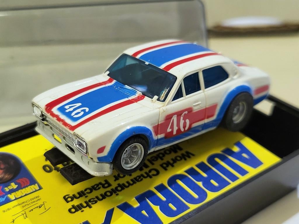 Ford Escort MK1 AFX Aurora slotrace auto in origineel doosje, Ophalen of Verzenden, Nieuw, Elektrisch, Overige merken