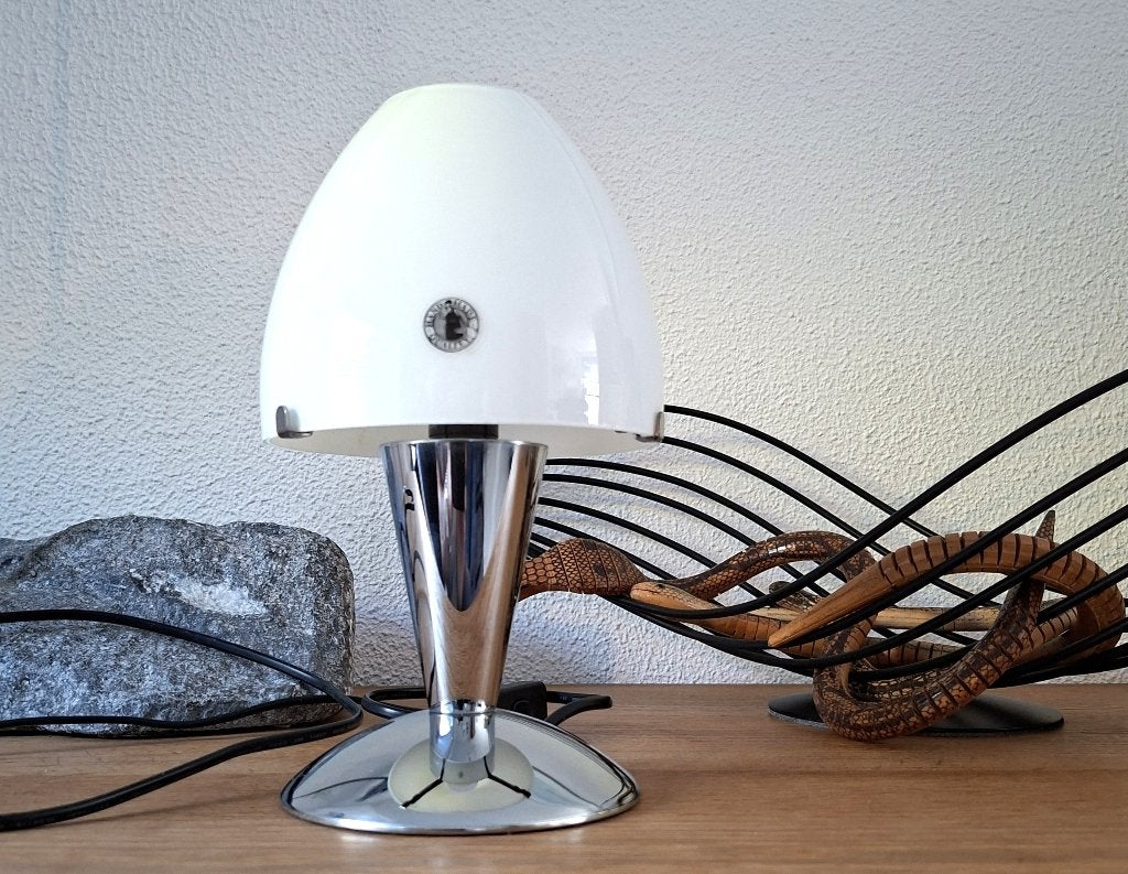 Vintage  Mushroom lamp - design Sextett, Gebruikt, Vintage, Glas, Met schakelaar