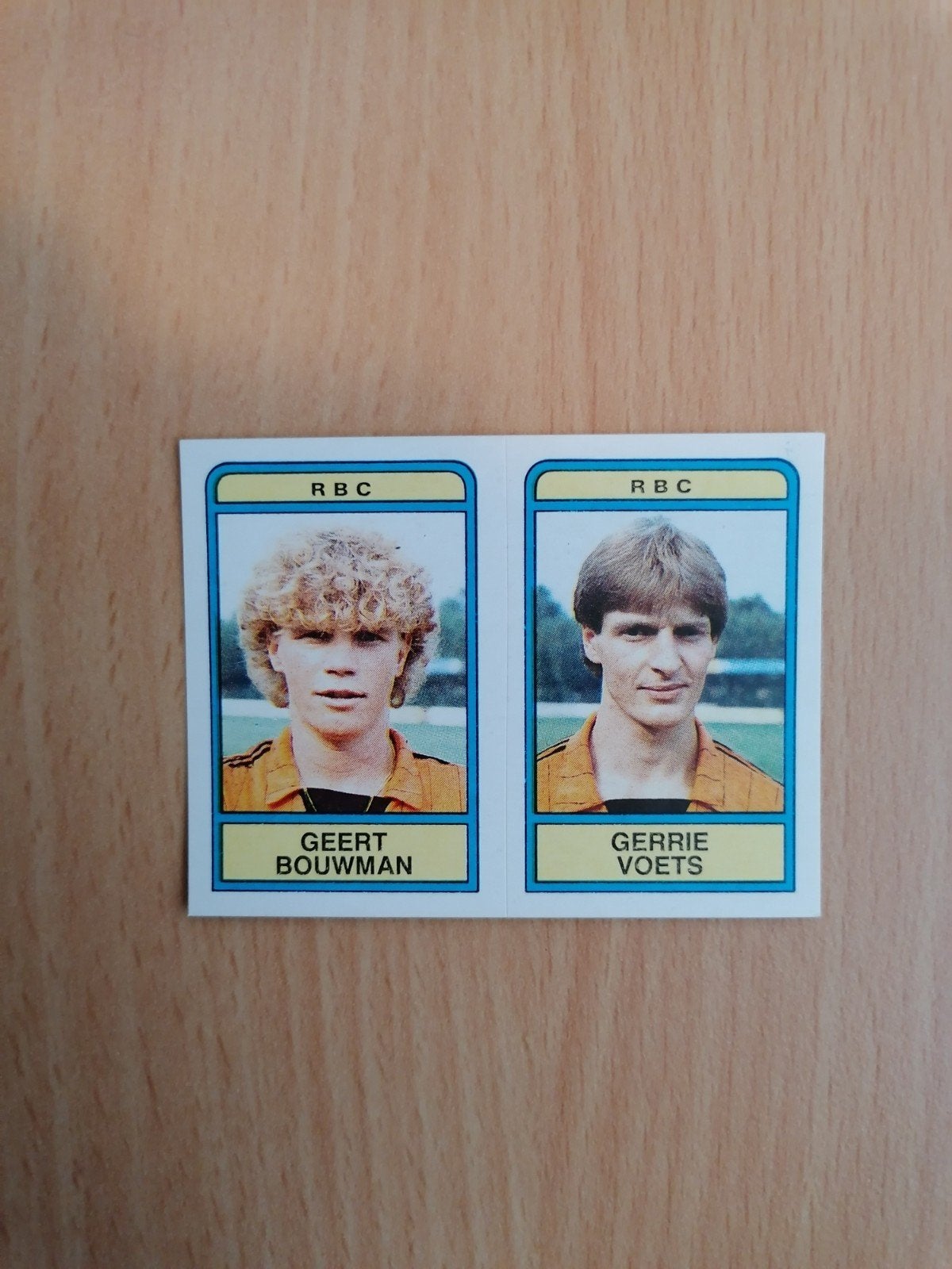 Panini Voetbal 84 #394 Bouwman en Voets-RBC., Ophalen of Verzenden, Zo goed als nieuw, Sticker