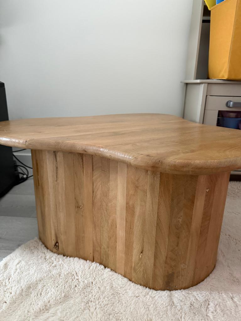 By Boo Salon Tafel Natural, Ophalen, Gebruikt, 50 tot 100 cm, Overige vormen