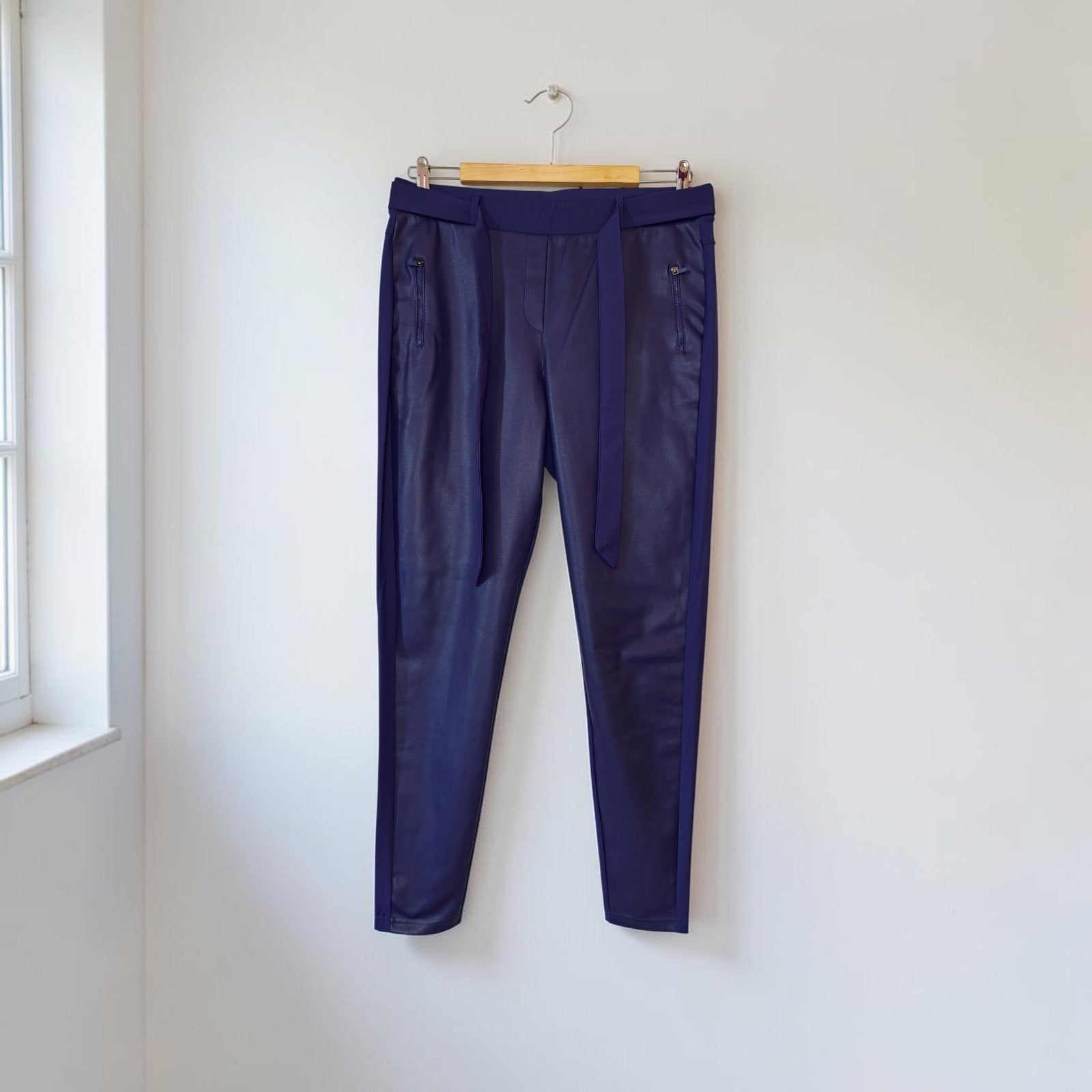 STUDIO ANNELOES MARGOT faux leather trouser mt XXL, Studio Anneloes, Verzenden, Paars, Maat 46/48 (XL) of groter
