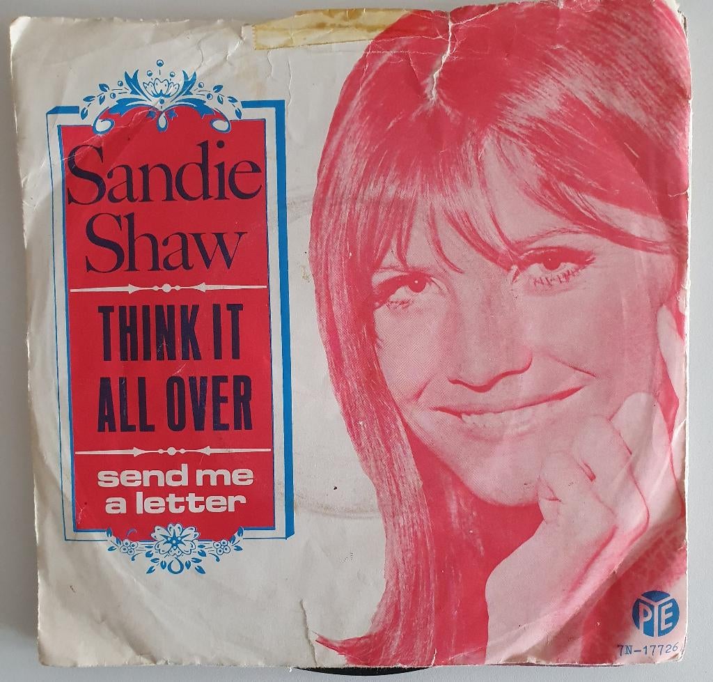 Sandie Shaw - Thinking It All Over, Cd's en Dvd's, Vinyl Singles, Gebruikt, 7 inch, Single, Ophalen of Verzenden