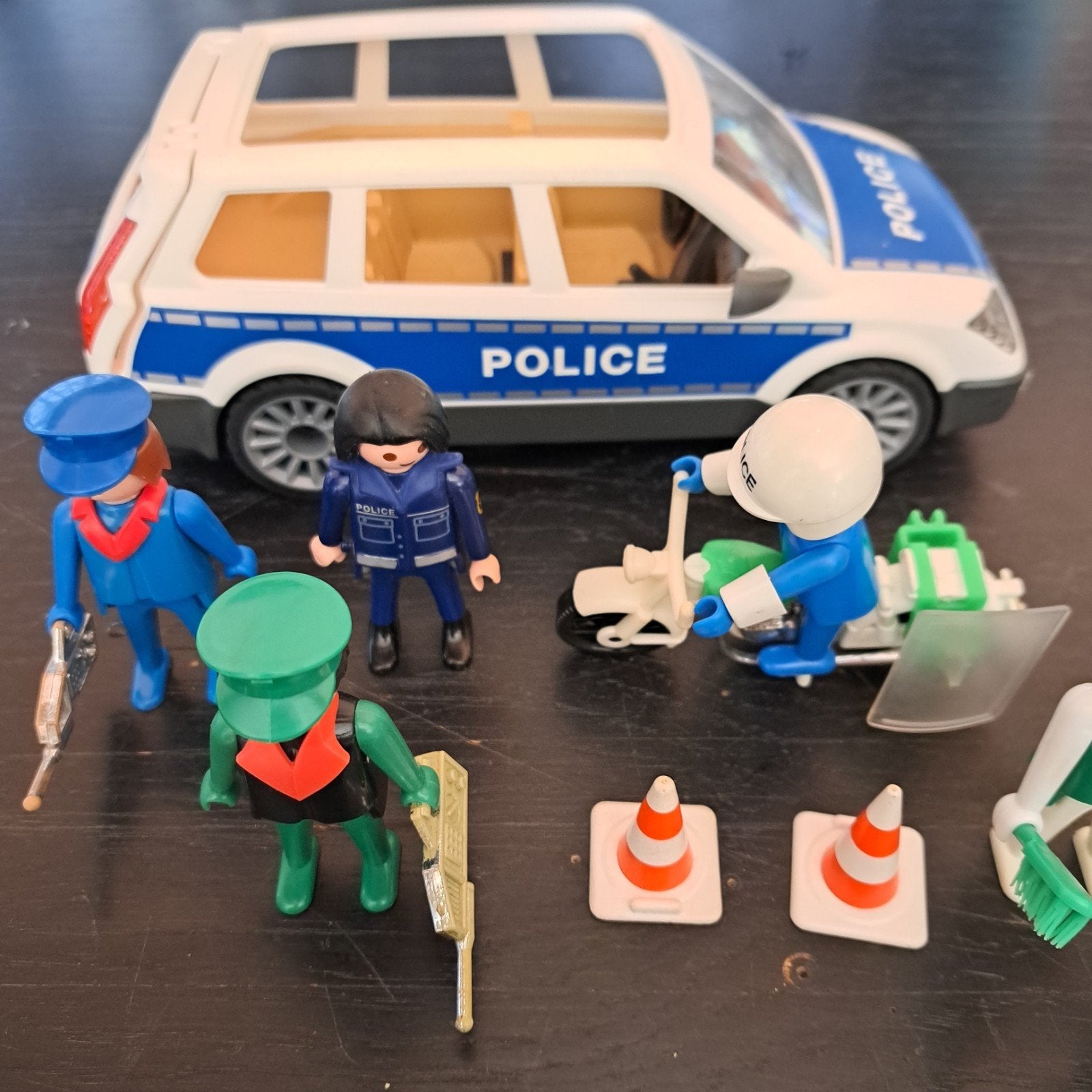 Grote Playmobil set: Politie, Wegenbouw & Sportauto, Ophalen of Verzenden