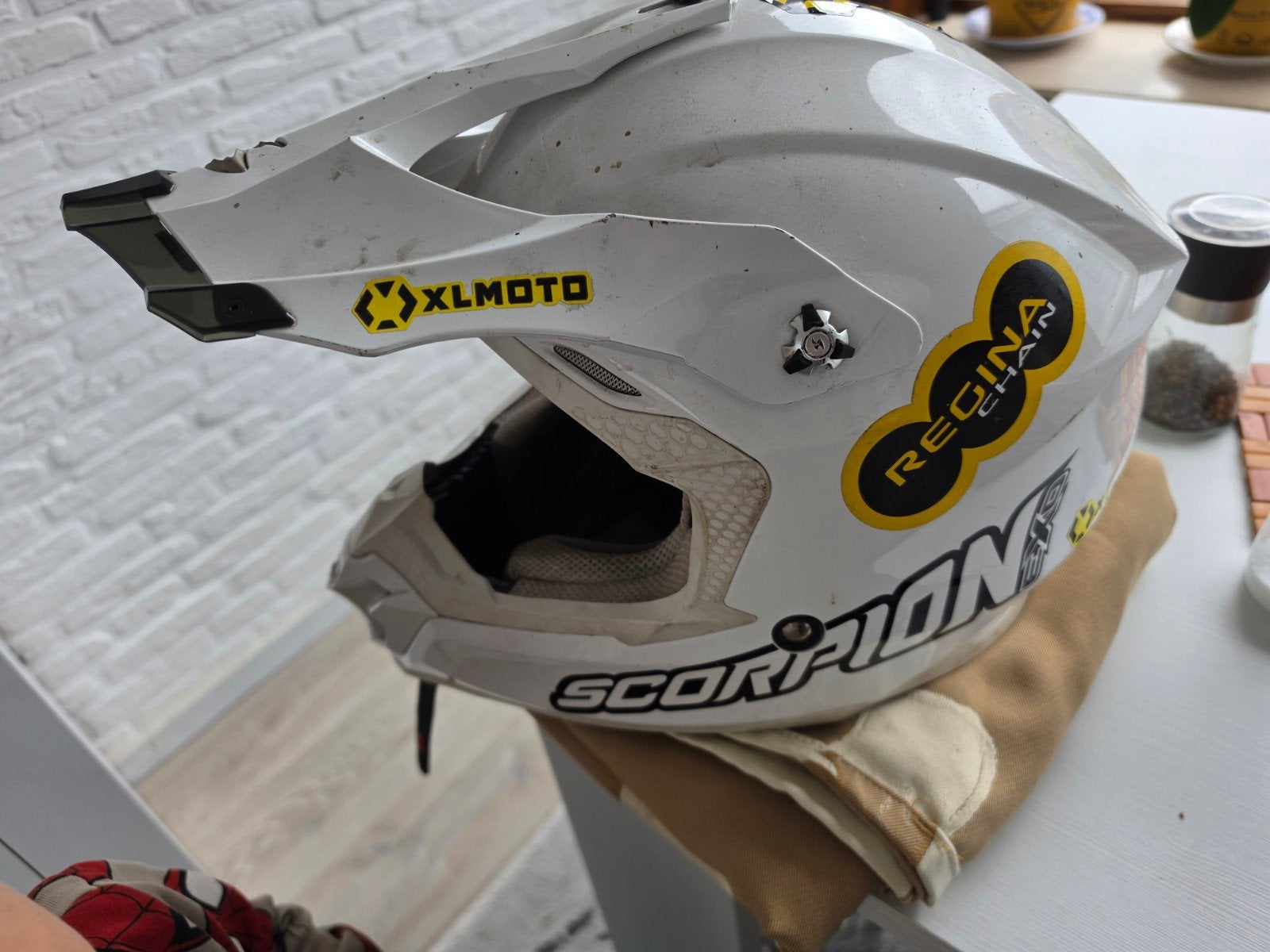 Scorpion XLMOTO Scooter Helm - Maat XL, Fietsen en Brommers, Brommerhelmen, Ophalen, Gebruikt, Extra large of groter, Scorpion