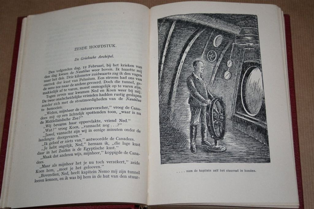 20.000 Mijlen onder zee. Jules Verne. 1929., Ophalen of Verzenden, Gelezen