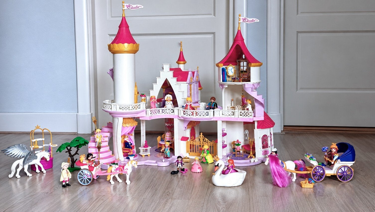 Playmobil Kasteel 5241  Koets, Zwaan, Pegasus en meer, Ophalen of Verzenden, Zo goed als nieuw, Meisje