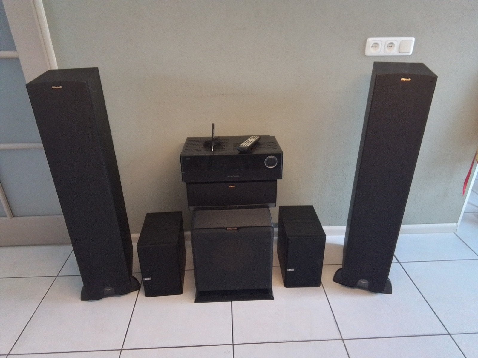 Harman Kardon 7.1 Receiver A171 met Klipsch & KEF speakers, Ophalen, Gebruikt, 7.1-systeem, Overige merken