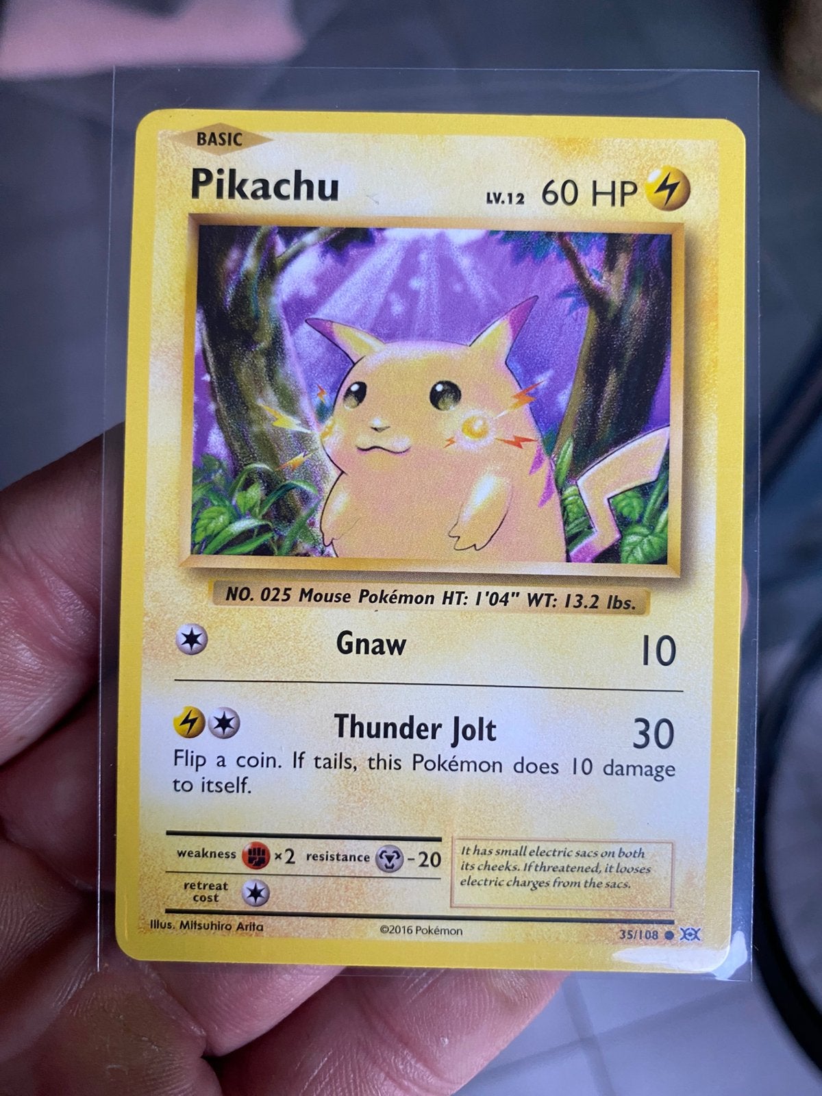 Vintage pikachu kaart, Verzenden, Zo goed als nieuw