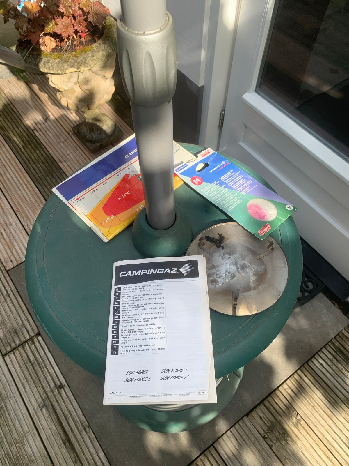 Campingaz Sun Force L Gas Terrasverwarmer, Ophalen, Gebruikt, Gas, Vloer