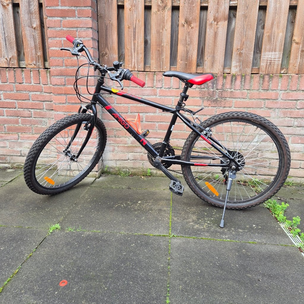 Mountainbike, Ophalen, Gebruikt, 24 inch, Handrem