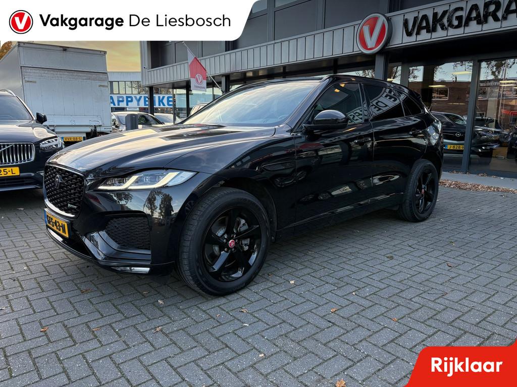 Jaguar F-PACE 2.0 P400e PHEV R-Dynamic S Black / Leder / Mer, Auto's, Automaat, Adaptive Cruise Control, Gebruikt, 4 cilinders