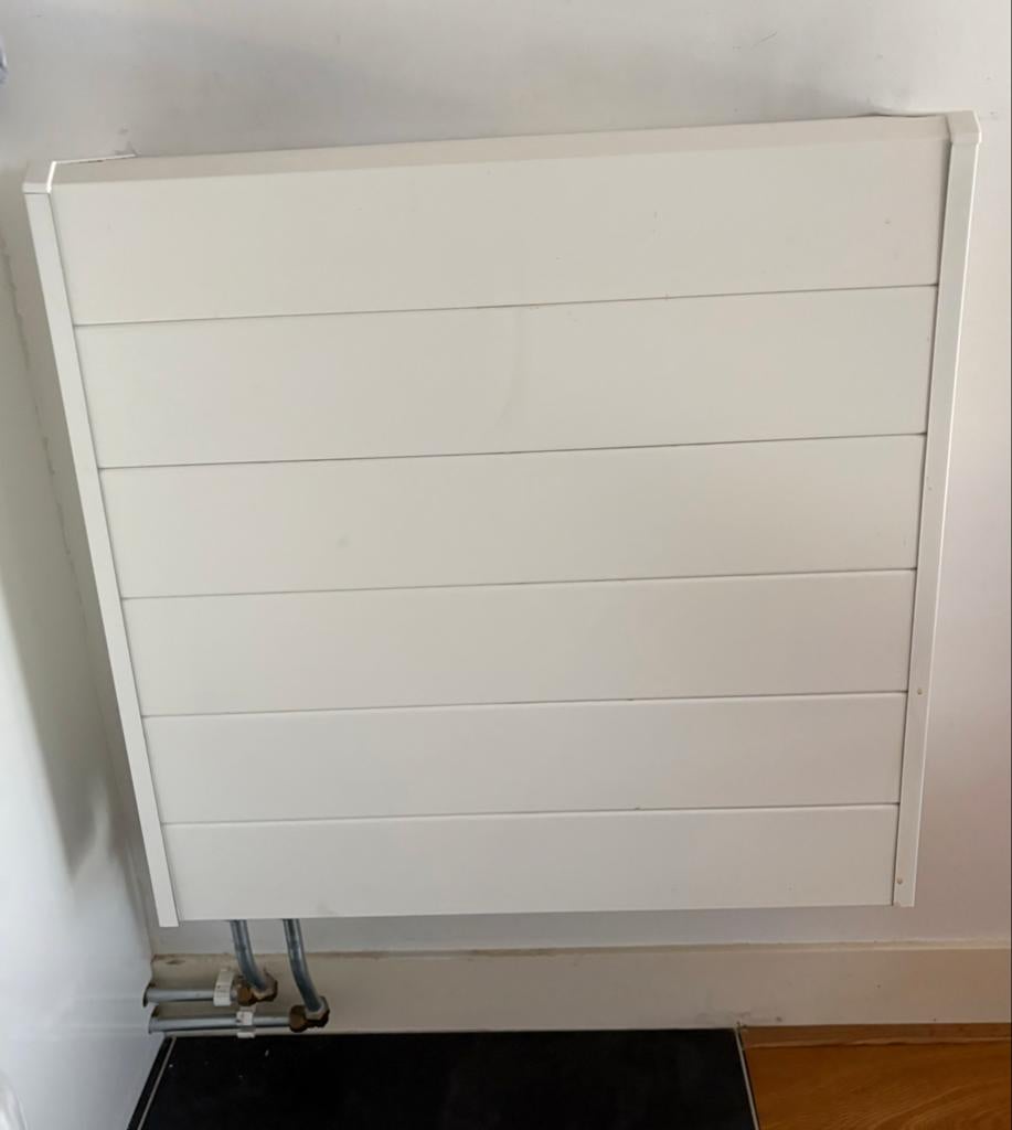 Jaga Tempo Wandradiator 600x600 Type 16 Wit, Ophalen, 30 tot 80 cm, Gebruikt, Radiator