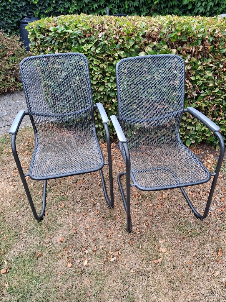 Twee tuinstoelen Royal Garden, Tuin en Terras, Tuinstoelen, Ophalen, Gebruikt, Metaal, Stapelbaar