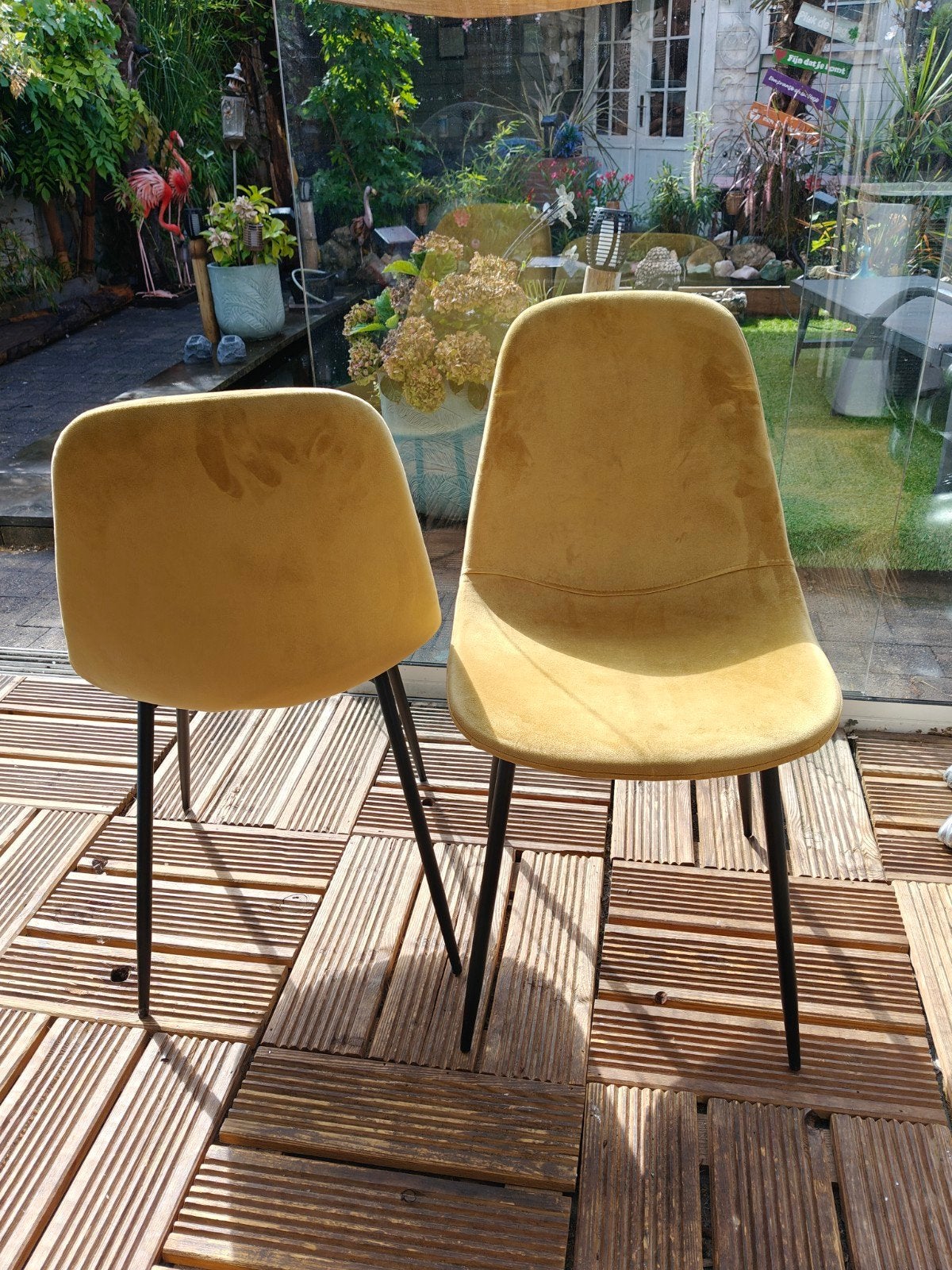 eetkamerstoelen in diverse kleuren, Huis en Inrichting, Ophalen, Overige kleuren, Zo goed als nieuw, Stof