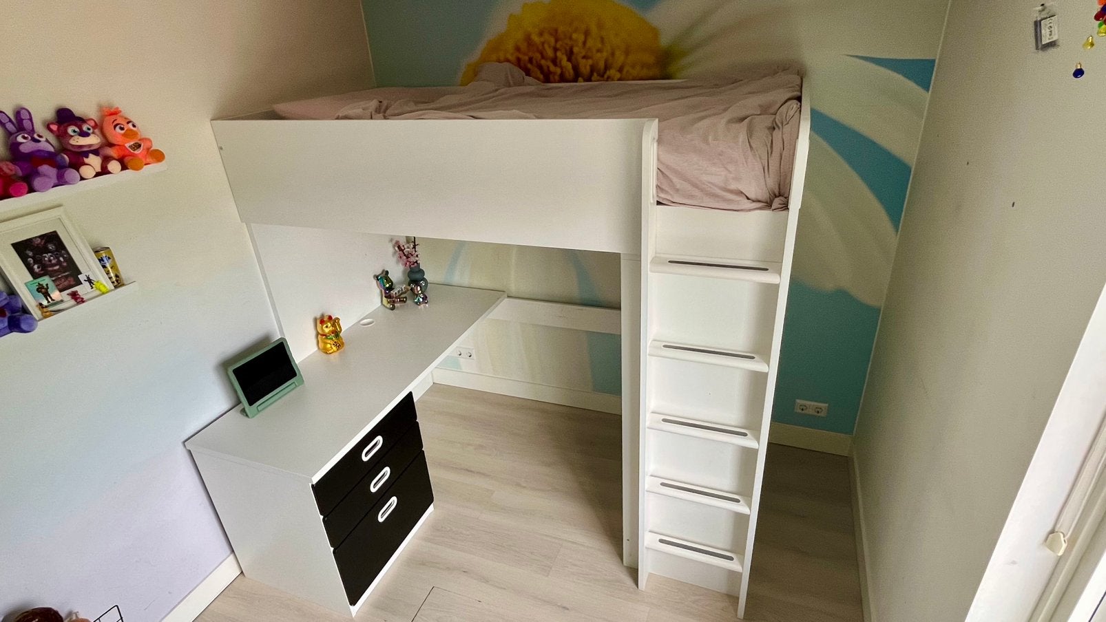 IKEA STUVA hoogslaper, buro, kledingkast, complete set, Ophalen, Gebruikt, Hoogslaper