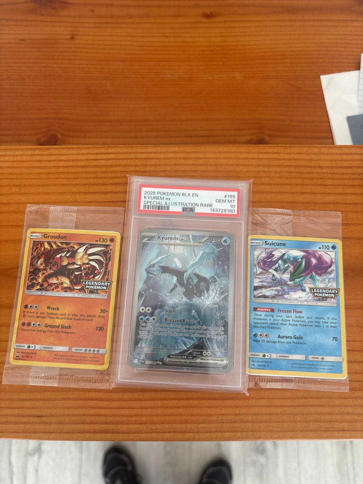Kyurem-EX PSA 10, Groudon & Suicune Promo Kaarten, Verzenden, Zo goed als nieuw, Meerdere kaarten