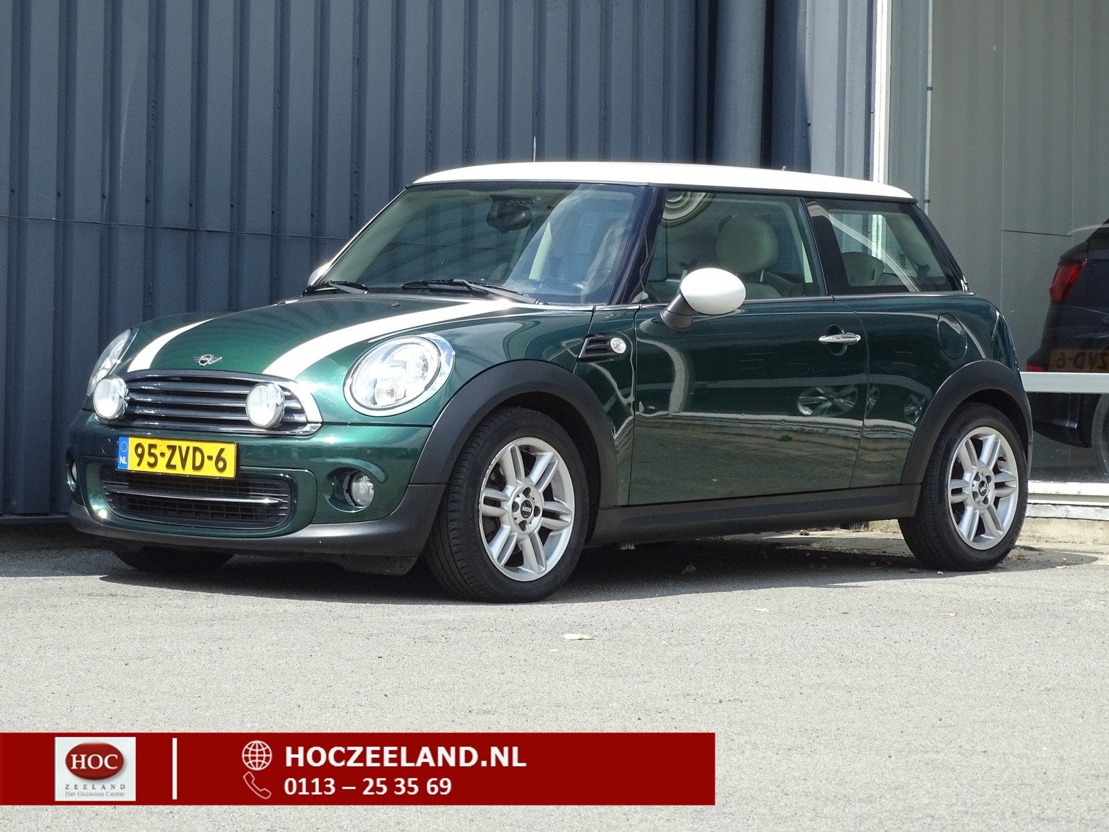 MINI 3-deurs 1.6 Cooper Chili British Racing Green | Leder |, Auto's, Mini, Beige, 4 cilinders, 4 stoelen, 122 pk