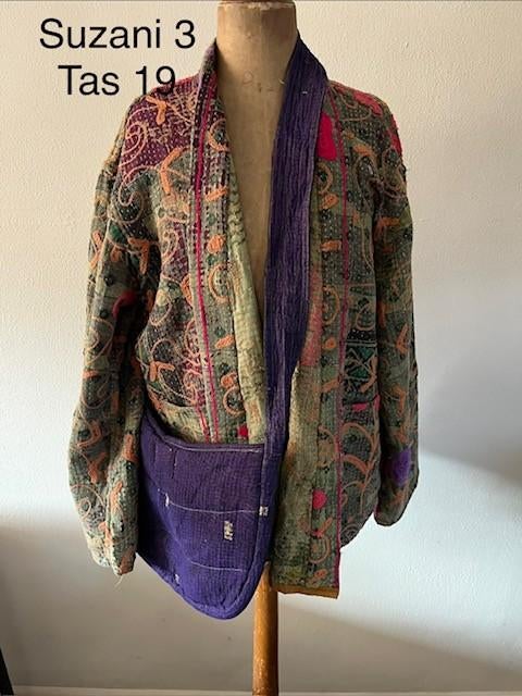 Suzani jasje nr 3, hand geborduurde jas uit India, vintage, Overige kleuren, Maat 42/44 (L), Nieuw, Ophalen of Verzenden