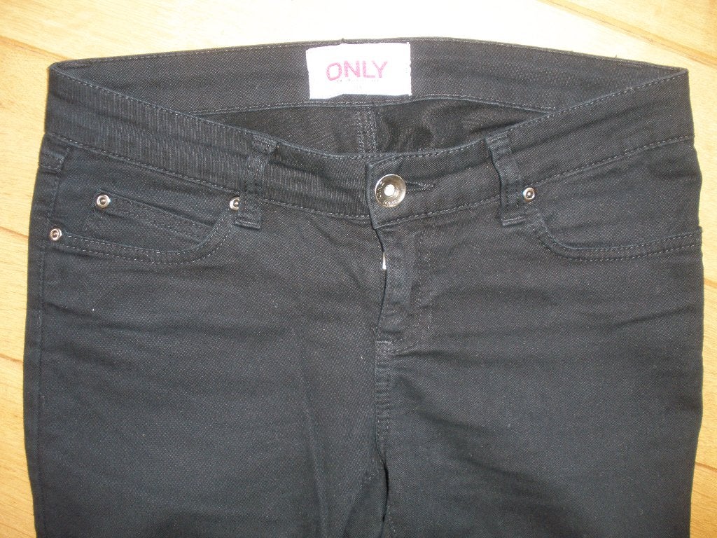 ONLY spijkerbroek broek zwart maat 38, Maat 38/40 (M), Zwart, Ophalen of Verzenden, Lang
