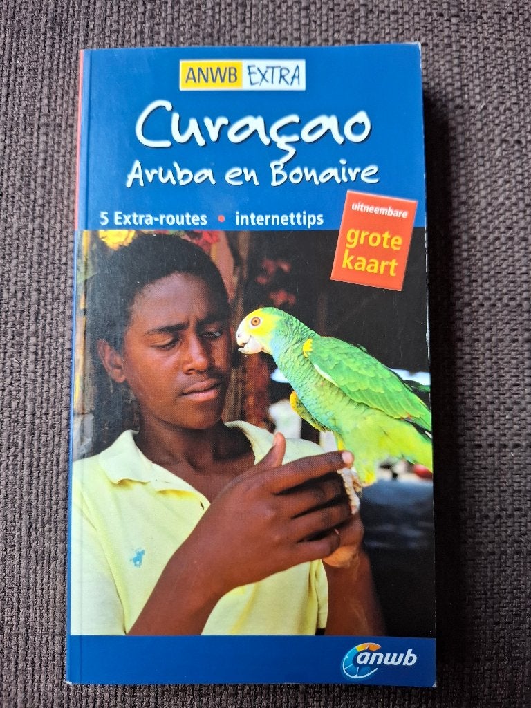 ANWB reisgids Curacao, Aruba en Bonaire + kaart, Gelezen, Reisgids of -boek, ANWB, Midden-Amerika