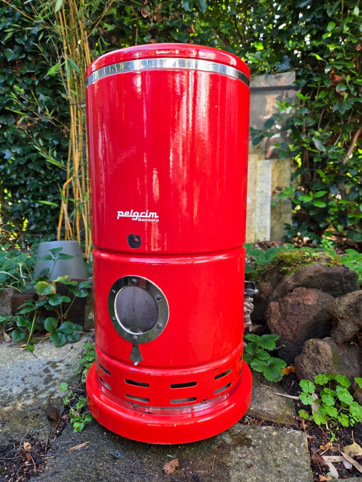 Pelgrim Bambino Gaskachel - Rood, Goed Werkend, Ophalen, 30 tot 80 cm, Gebruikt, Kachel