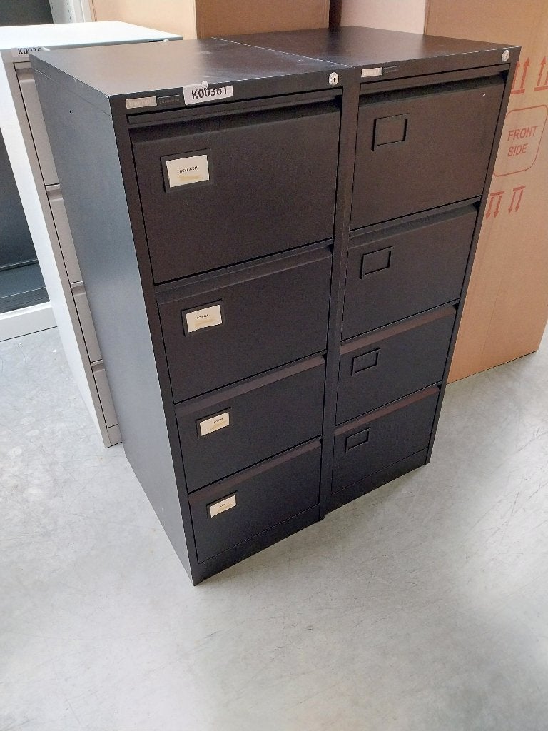 Hangmapkast zwart zo goed als nieuw!!, Ophalen, 50 tot 100 cm, Zo goed als nieuw, 3 of 4 laden