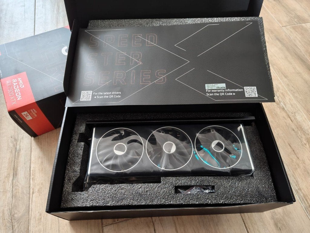 AMD Radeon	XFX 7900XTX Black Gaming videokaart 24 GB GDDR6, Computers en Software, Gebruikt, AMD, GDDR6, PCI-Express 4