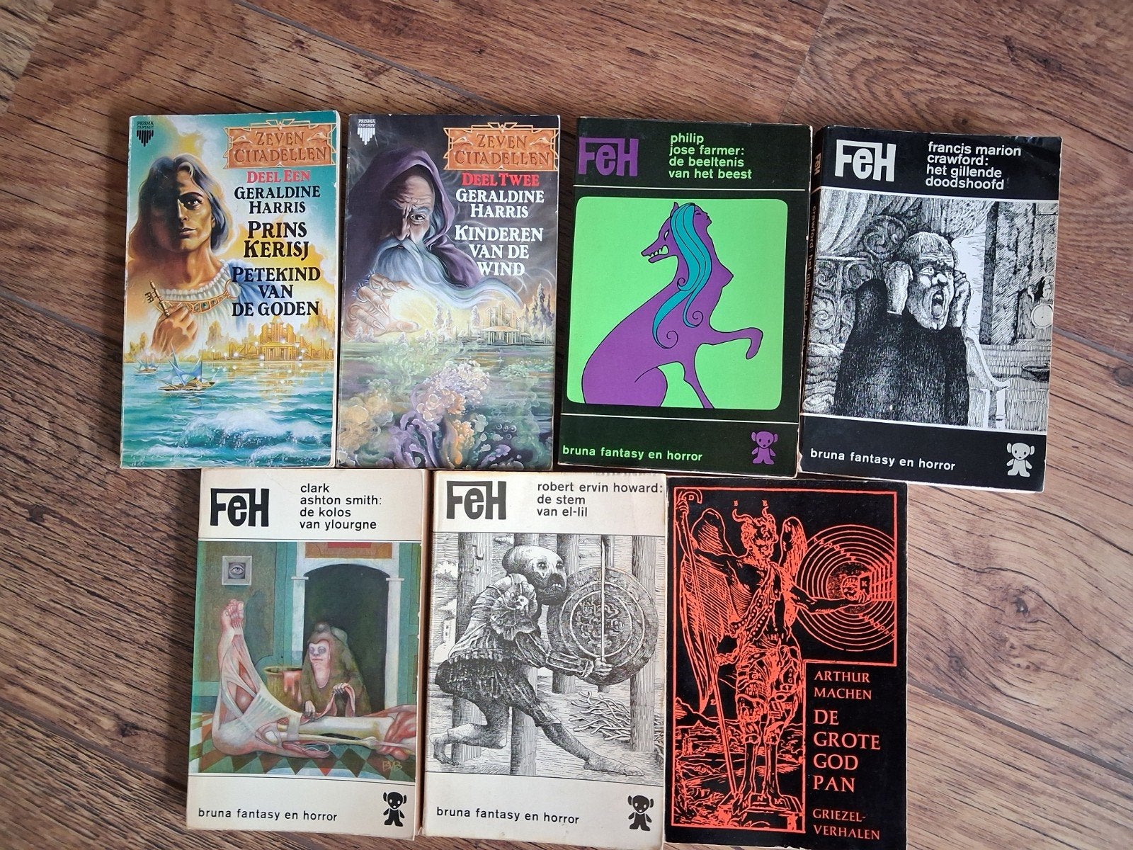 Zeven fantasy/horror boeken - Bruna Fantasy & Horror, Ophalen of Verzenden, Gelezen, Diverse auteurs