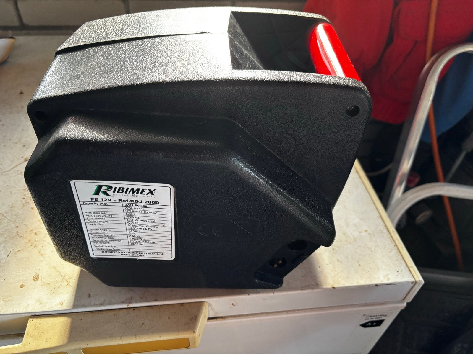 Ribimex PE 12V Lier - Elektrische Lier voor Boot/Trailer, Ophalen of Verzenden, Gebruikt, Elektrisch