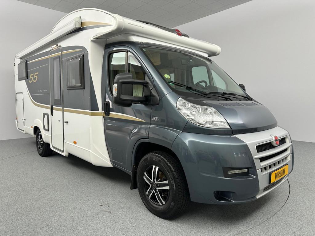 Bürstner Fifty Five 726 G Dakairco Hefbed, Koelkast, Achteruitrijcamera, Fietsendrager, 7 tot 8 meter