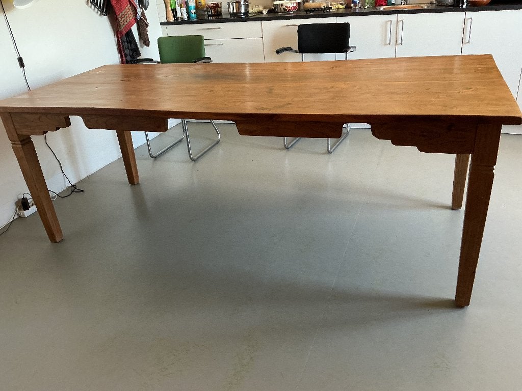 Eettafel, Ophalen, Gebruikt, 200 cm of meer, Country style.