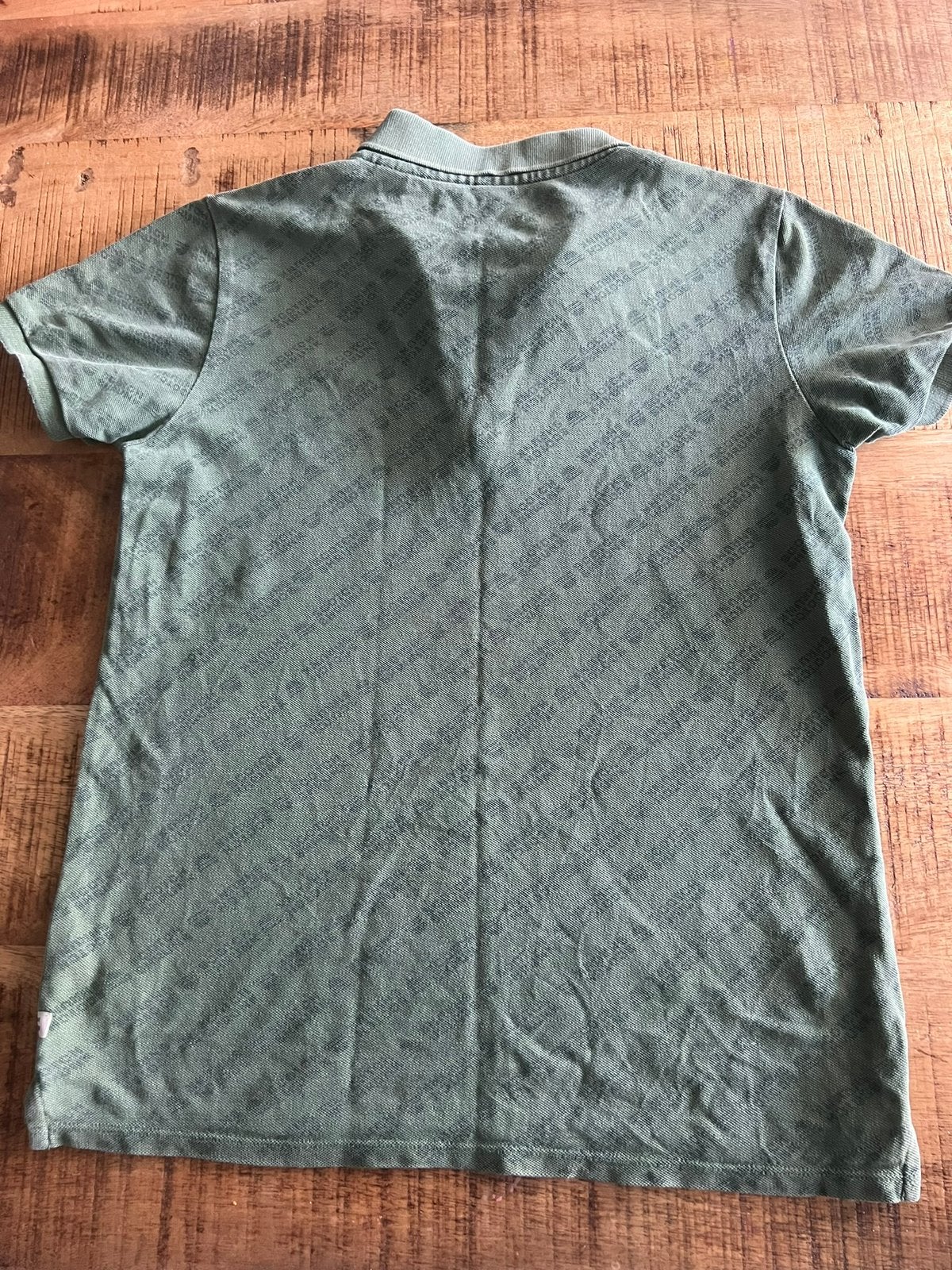 Scotch Shrunk Polo Shirt - Groen met print, Ophalen of Verzenden, Gebruikt, Jongen, Shirt of Longsleeve