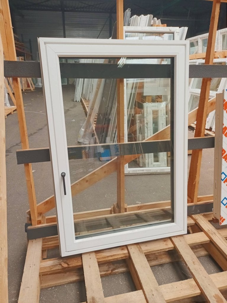 Aluminium draaikiep kozijn b99,5 x h145,5 cm  -2250-, Kunststof, Raamkozijn, Niet ingevuld, Ophalen of Verzenden