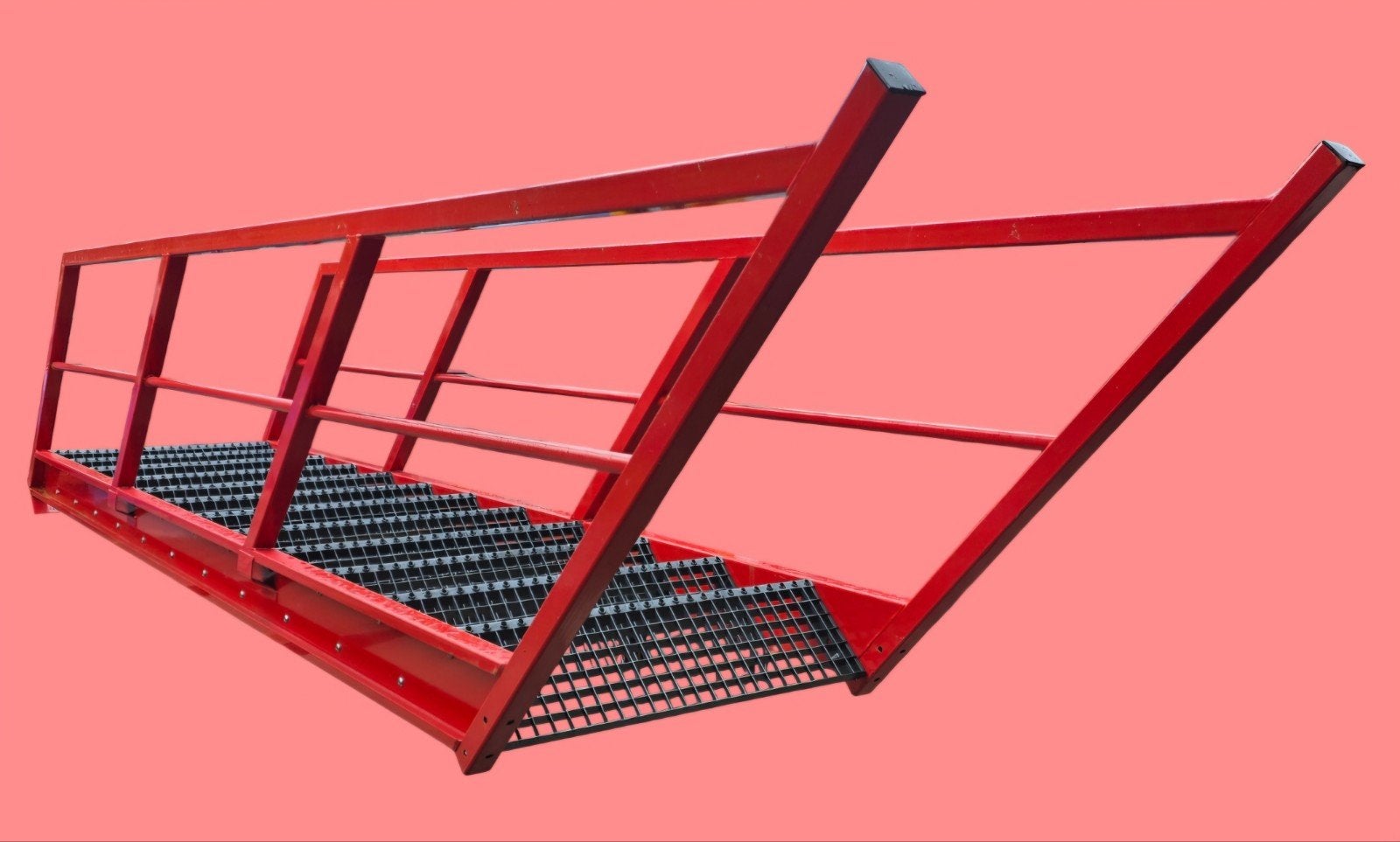 Stalen trap 280cm / 2.8m. Steektrap entresolvloer / entresol, Ophalen, Gebruikt, Trap, 2 tot 4 meter