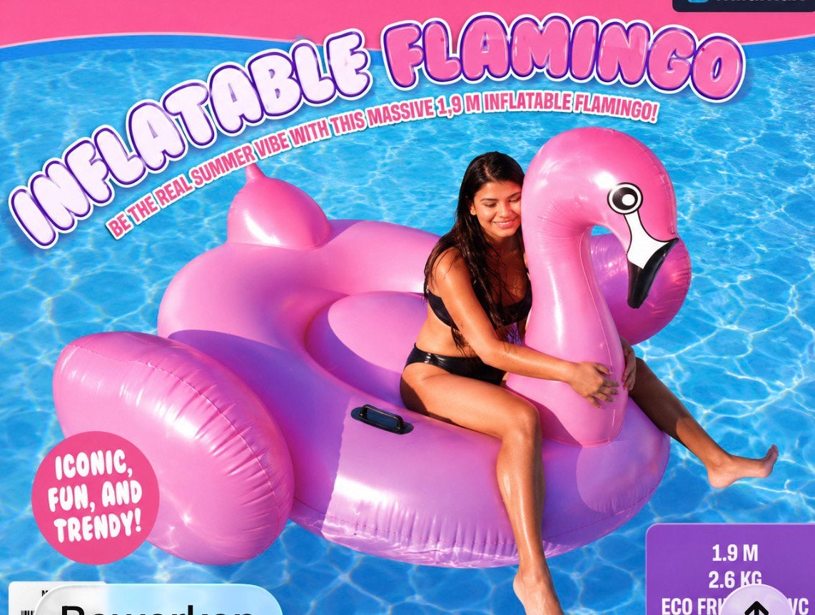 Nieuwe Opblaas Flamingo 2 persoons voor in Zwembad - 1.9M, Verzenden, Nieuw