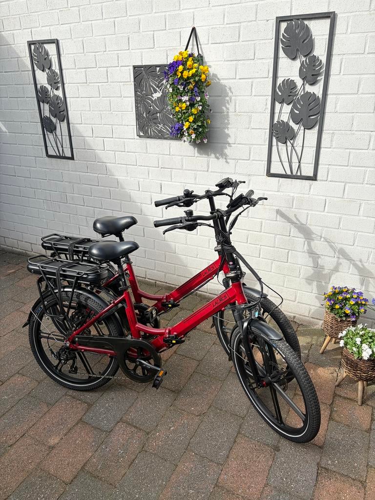 2x Lacros Scamper S400XL Matrood - Compleet met alle opties, Fietsen en Brommers, Elektrische fietsen, Minder dan 47 cm, Ophalen