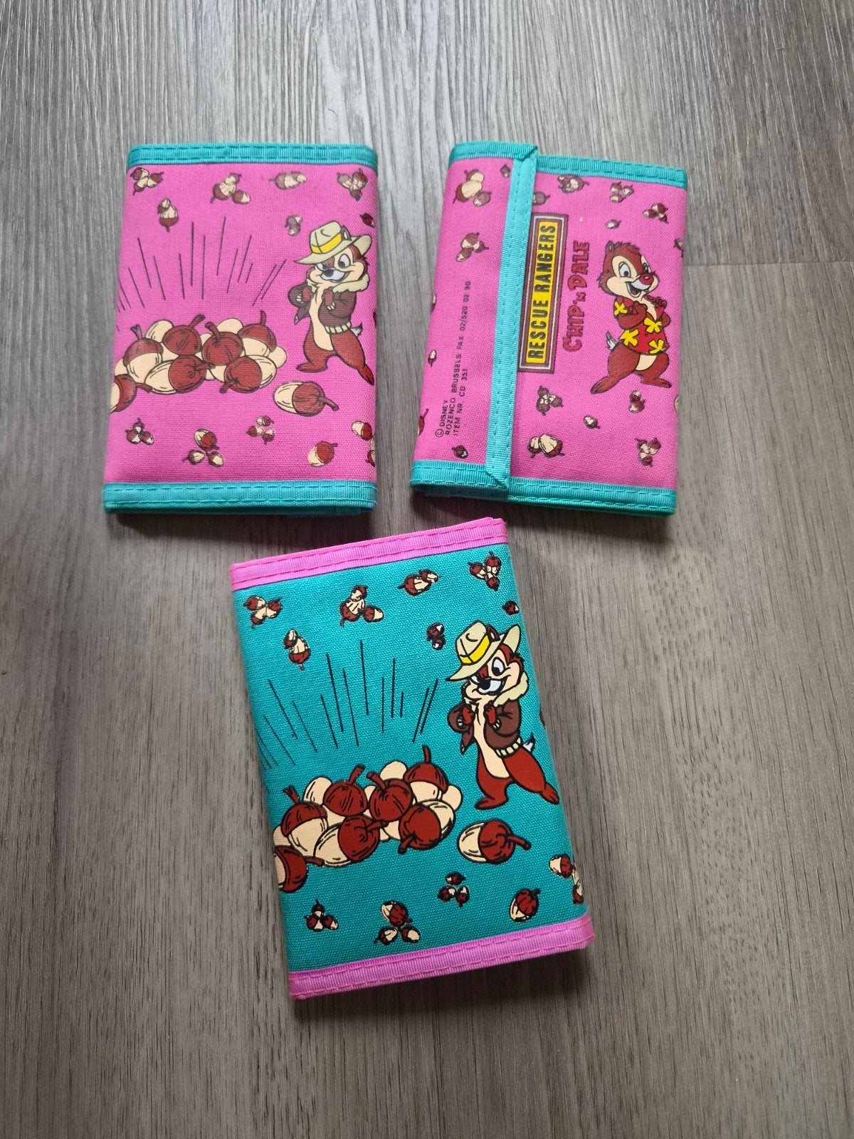 Vintage Rescue rangers Chip 'n dale portomonees, Verzamelen, Ophalen of Verzenden, Overige figuren, Nieuw, Kleding of Textiel