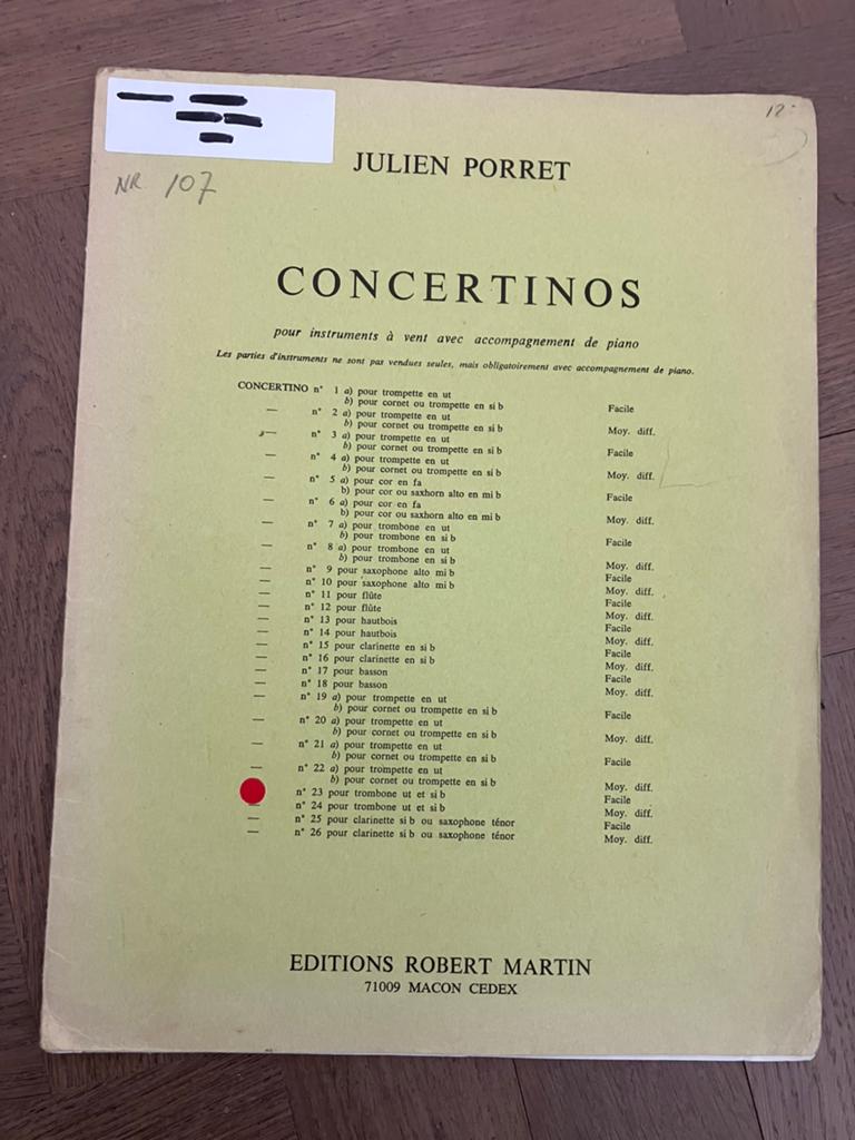 Concertinos voor trombone, Muziek en Instrumenten, Ophalen of Verzenden, Overige soorten, Jazz, Trombone