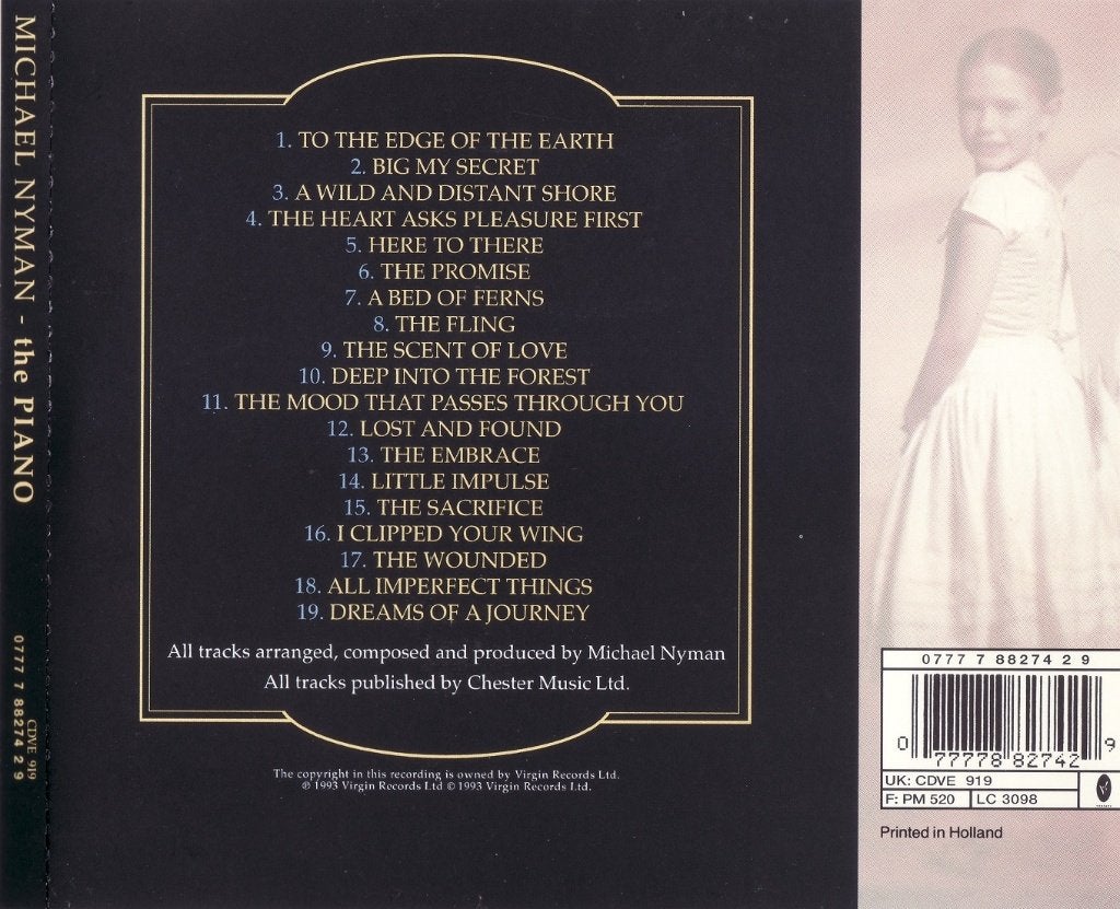 CD - Michael Nyman - The Piano - 1993, Klassiek, Ophalen of Verzenden, Zo goed als nieuw, Album