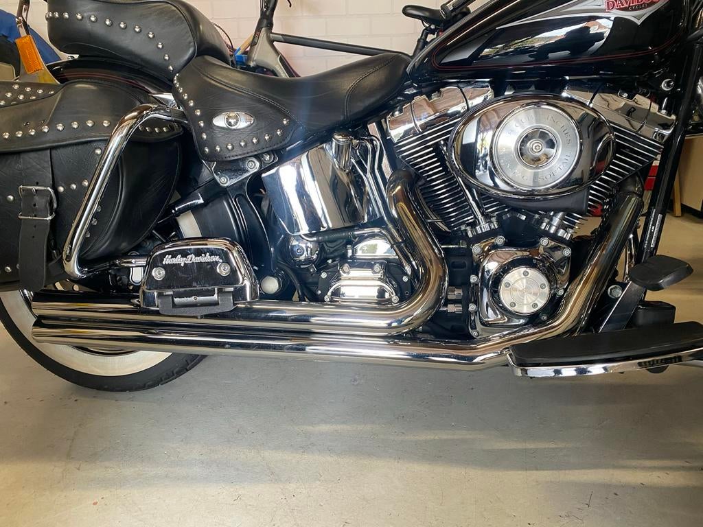 Longshots uitlaat voor Harley Heritage, Motoren, Ophalen, Gebruikt