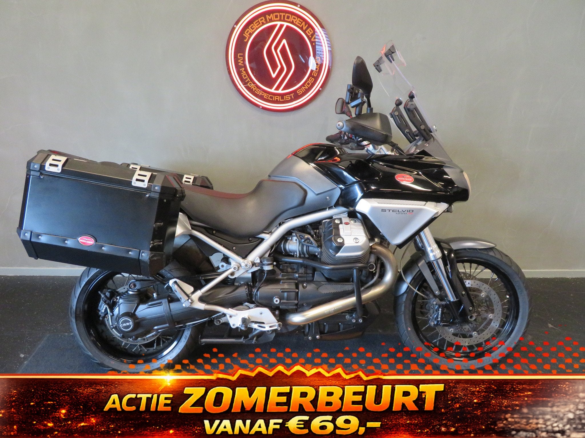 Moto Guzzi STELVIO 1200 8V ABS KOFFERS (bj 2010), Bedrijf, Toermotor