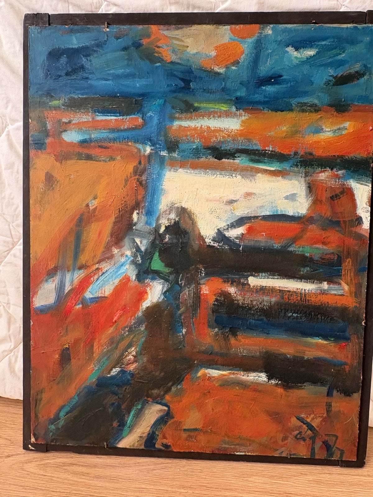 Abstract schilderij Diederik Gerlach 1977, Ophalen of Verzenden