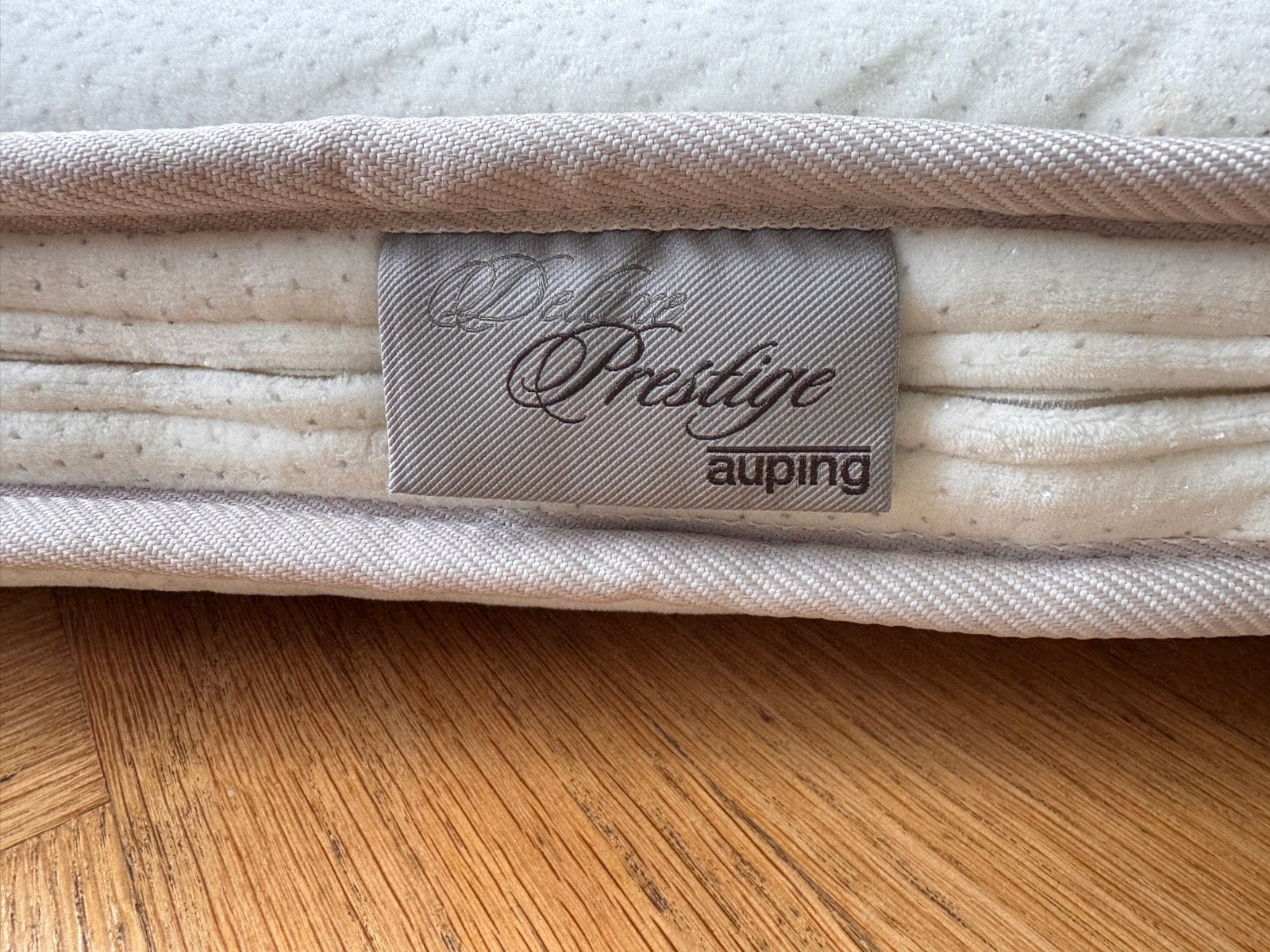 Auping Prestige Deluxe topper 100x210 cm - Wasbare bekleding, Ophalen, Eenpersoons, 210 cm, Matras