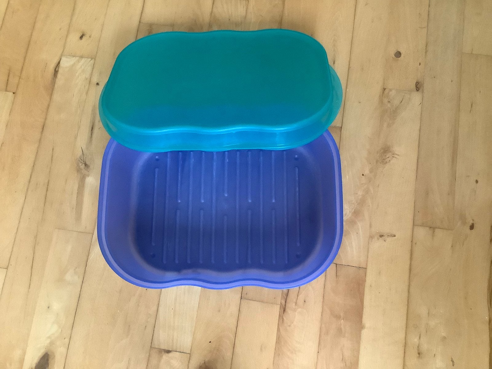 Tupperware grote brooddoos. In goede staat, handig. Blauw, Ophalen of Verzenden, Zo goed als nieuw, Groen