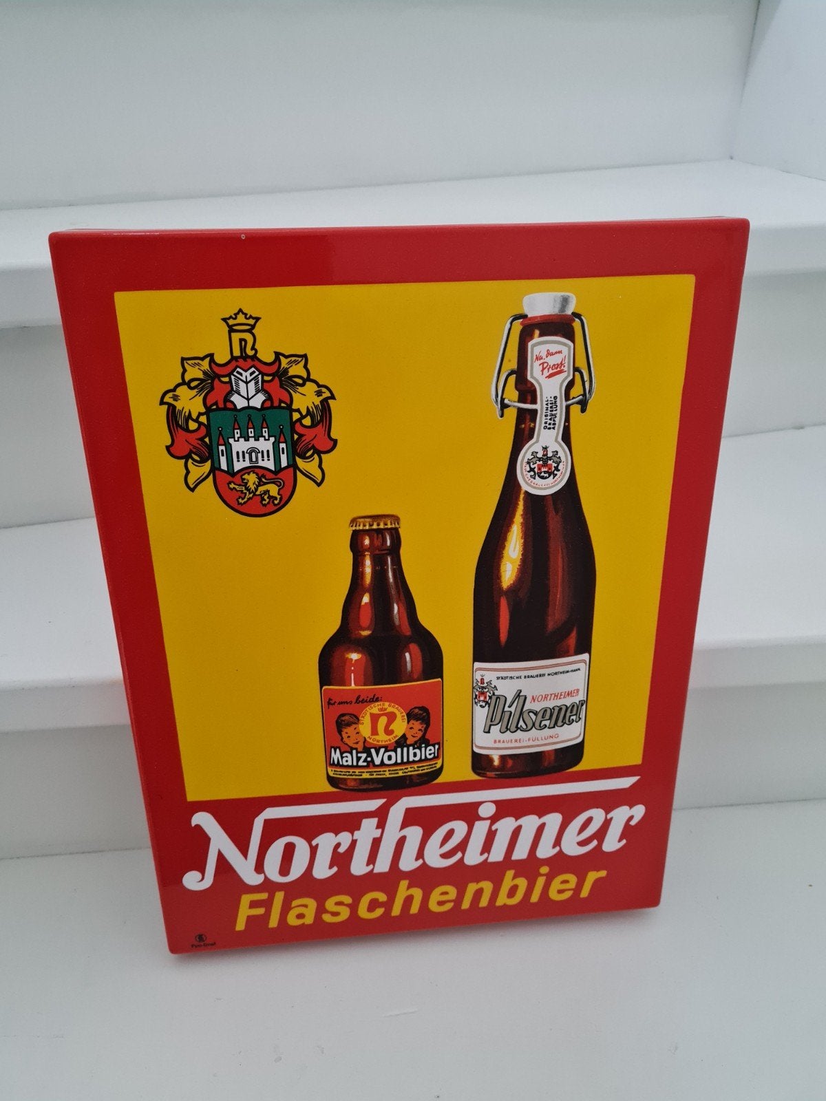 emaille bord northeimer, Verzamelen, Merken en Reclamevoorwerpen, Ophalen of Verzenden, Reclamebord