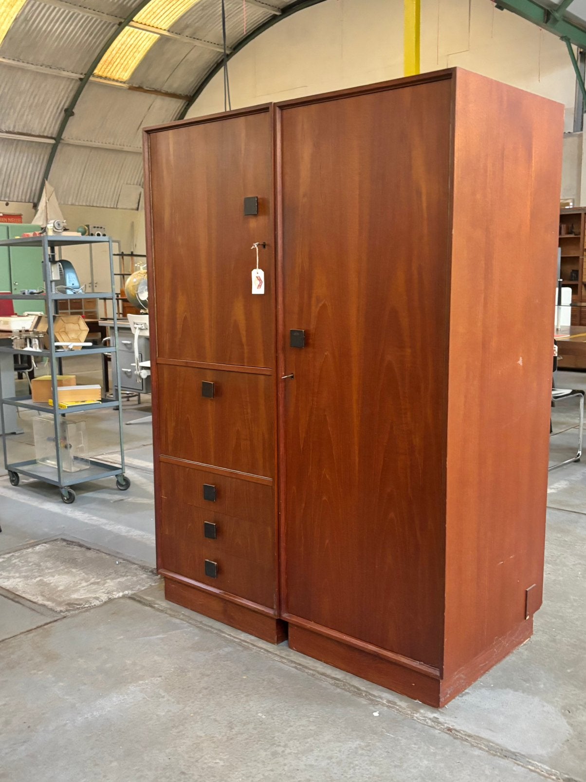 Vintage teakhouten kast, Huis en Inrichting, Ophalen, Gebruikt, 100 tot 150 cm, 100 tot 150 cm