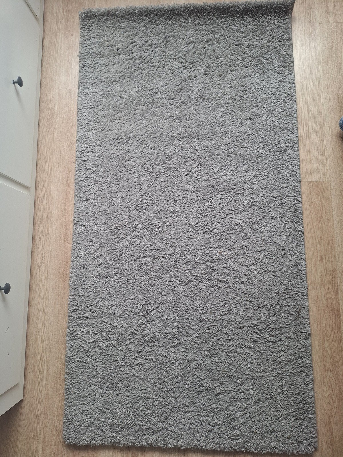 Lichtgrijs vloerkleed, Ophalen, 100 tot 150 cm, 50 tot 100 cm, Zo goed als nieuw