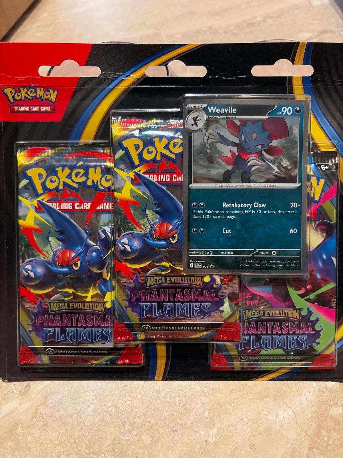 Pokémon Phantasmal Flames blister pack 3 Nieuw, Ophalen of Verzenden, Nieuw, Booster