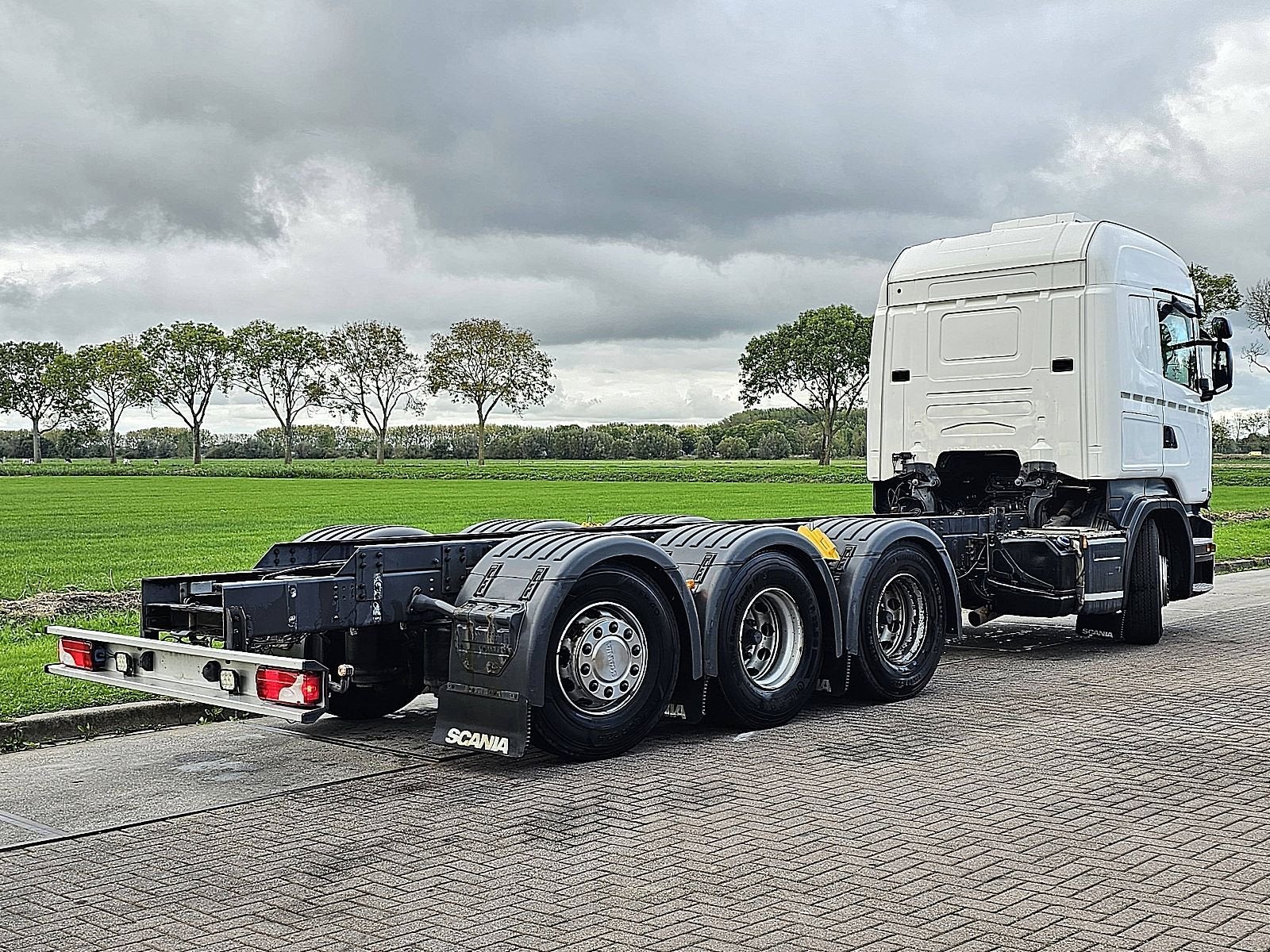 SCANIA R450 8x4*4 retarder pto, Automaat, Euro 6, Scania, Wit