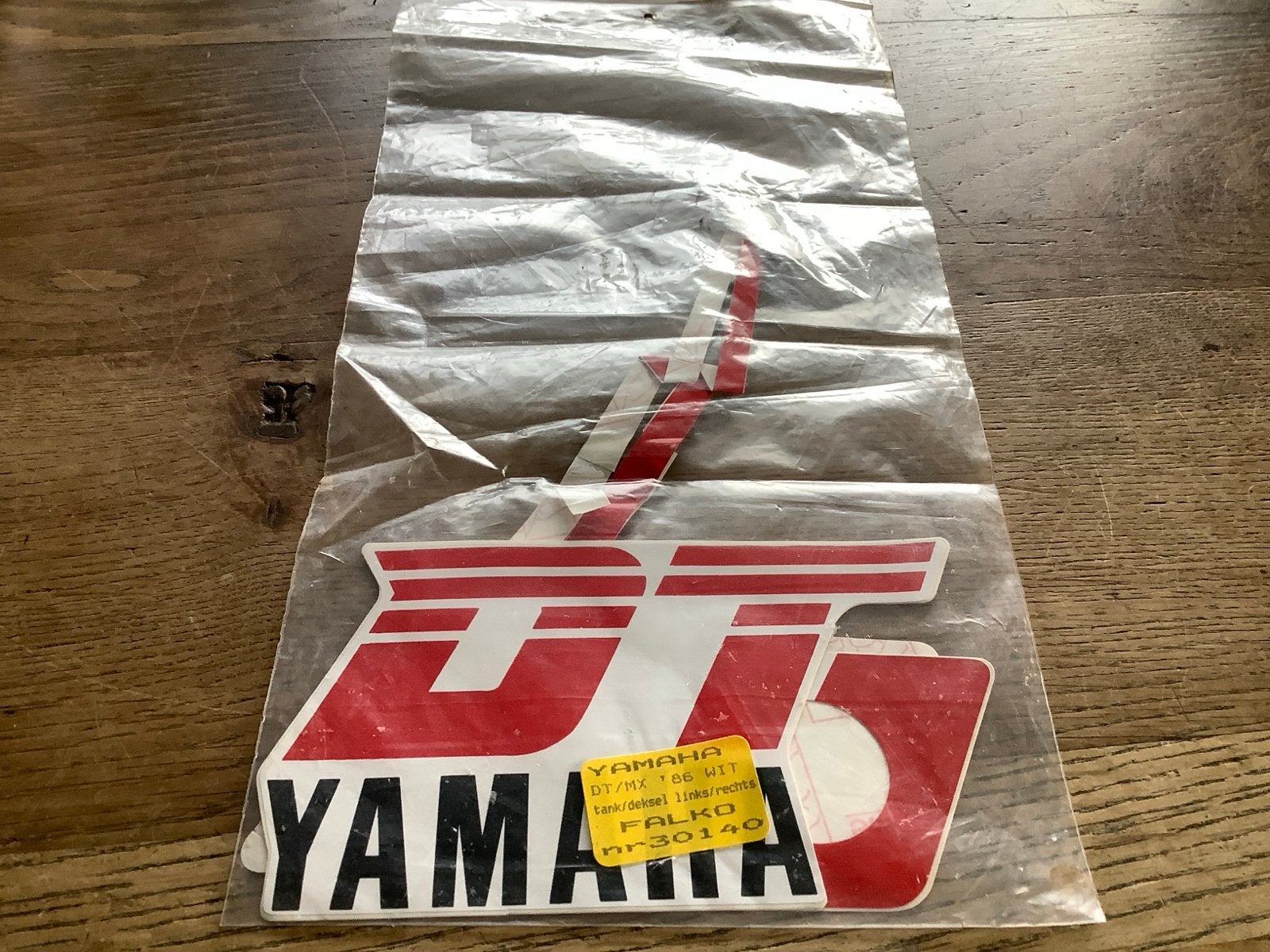 Yamaha DT/MX '86 WIT Tank/Deksel Stickers (Falko nr. 30140), Motoren, Verzenden